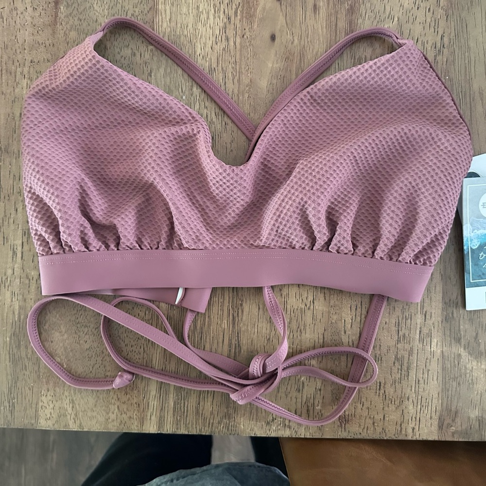 Women's Pink Textured Bralette